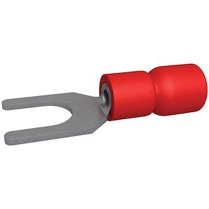 Cosse pré-isolée fourche 0.5-1.5 mm² 4.3 mm rouge (x 100)