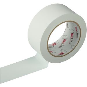 Bizline 351030, Ruban vinyle multi-usages blanc 50 mm x 33 m x 0.15 mm