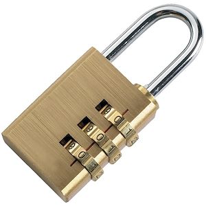 Cadenas à code en laiton 30 mm avec 3 digits