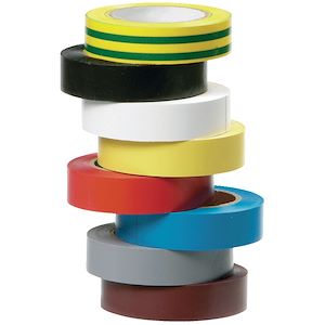 Scotch isolant électrique multicolore pack 10 rouleaux 10m 15mm