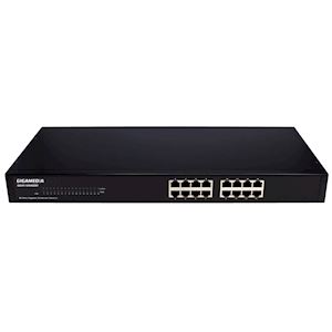 Gigamedia GS1600, Switch non-manageable 16 ports Gigabit - Rackable