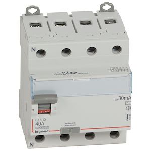 Interrupteur différentiel 4P - 40A - 30mA - Type A - Quick Connect