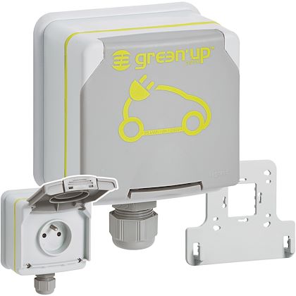 Prise saillie Green'up Access vhicule lectrique Modes 1/2 IP66 IK08 16A 230V