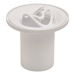 Capot ABS blanc avec tube garde d'eau diamètre 116 mm Valentin