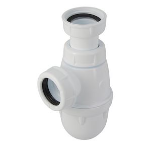 Kit de vidange avec bonde pour lavabo, siphon externe et tube cannelé en  plastique 1“1/4 - Idral