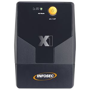 Infosec communication X1EX1000FR/SCHUKO, X1 EX 1000 FR/SCHUKO - Onduleur  Line Interactive 1000 VA 2 Prises FR / SCHUKO