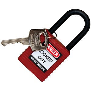 Cadenas de consignation corps et anse nylon 38 mm rouge