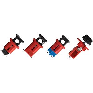 Kit de 4 mini bloque-disjoncteurs pour disjoncteurs unipolaires et multipolaires