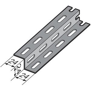 Suspension centrale RTU, 48x195, pour dalles perforees, SZ NIEDAX