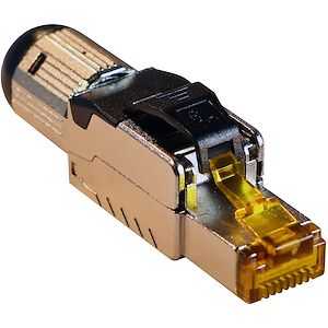 Prise murale RJ45 4PPoE améliorée Cat6A STP sans outil