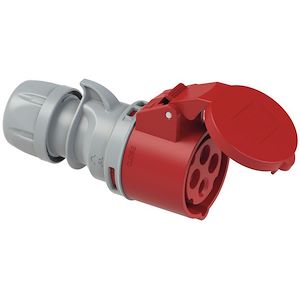 Prise mobile droite 32A 3P+T 380/415V IP44 EASY