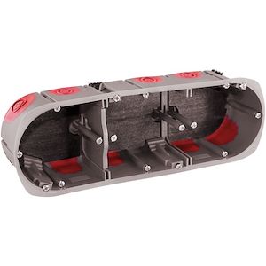 Boîte coupe-feu 3 postes, diamètre 68 mm, profondeur 50 mm